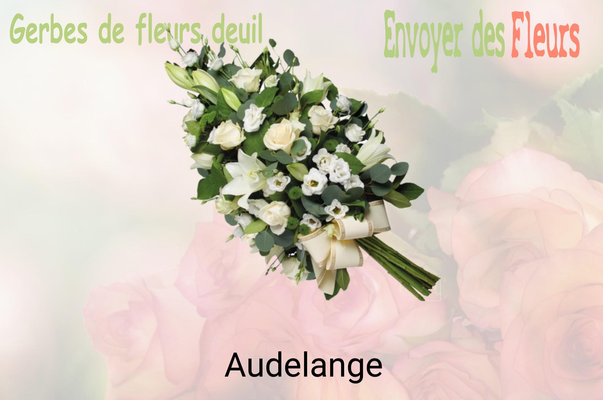 Gerbe de fleurs de deuil livrée à Audelange